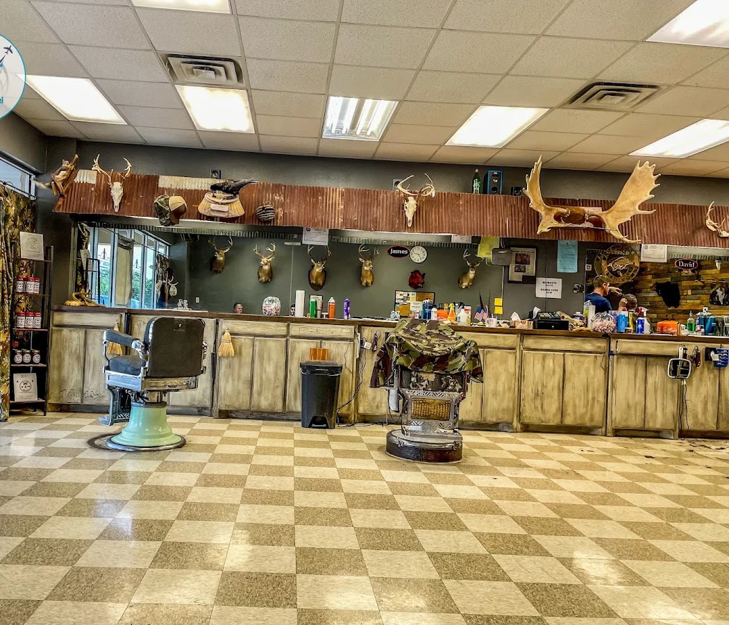 Waiting area inside Jimmy's Barber Shop