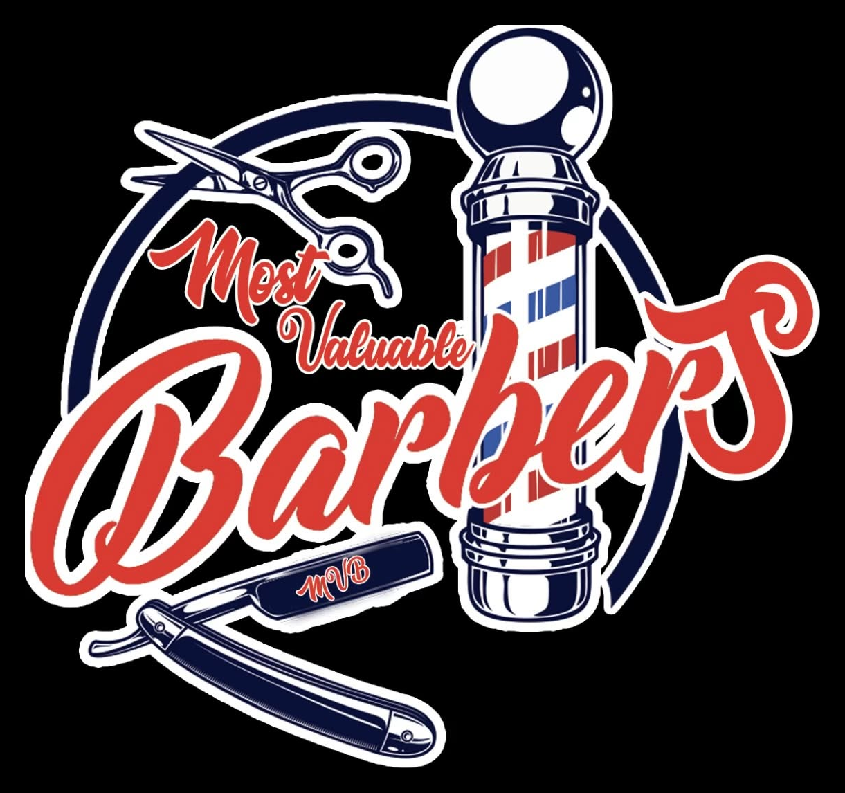 MVB Most Valuable Barbers authentic mark